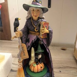 Jim Shore Purple Witch 'Midnight Mischief' Figurine